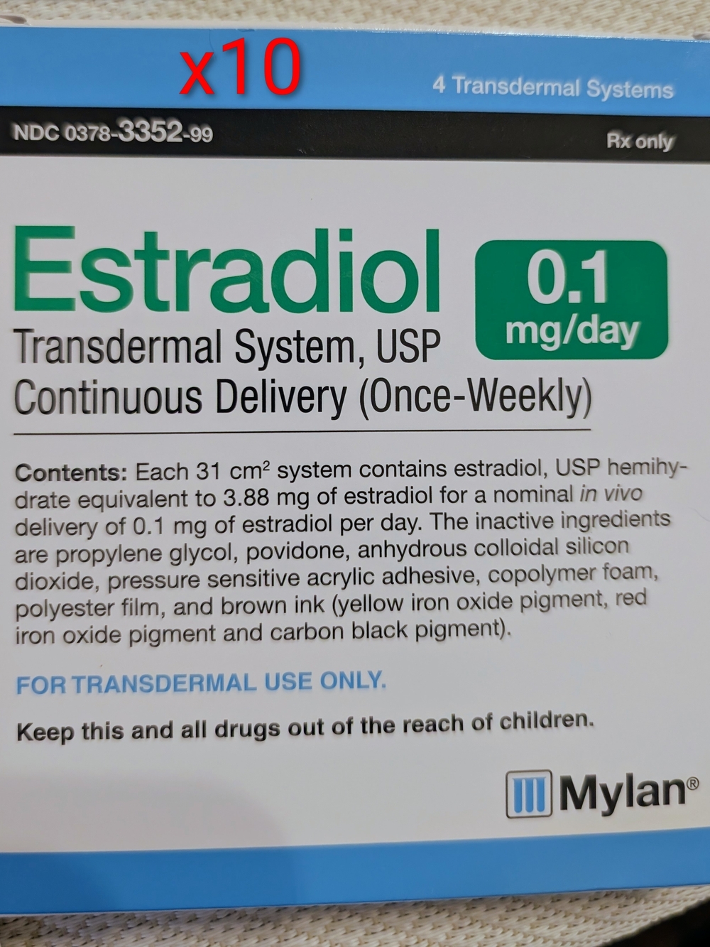 Bioidentical Est x10
